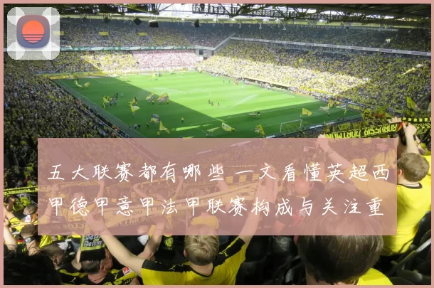 五大联赛都有哪些 一文看懂英超西甲德甲意甲法甲联赛构成与关注重点